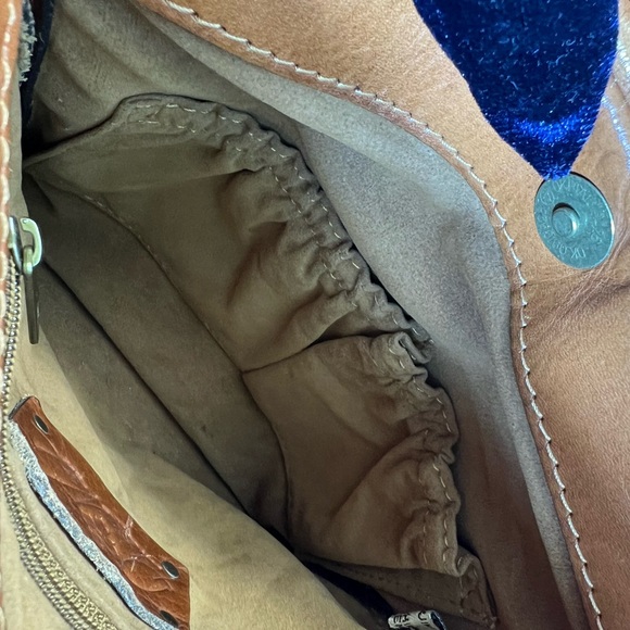 Patricia Nash Crossbody Leather Bag - Preloved in Camel - Picture 8 of 15